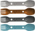 Four Pack Utility Spork Ventur