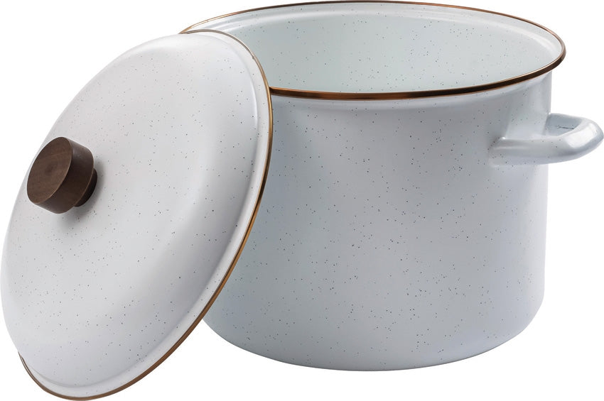 Enamel Stock Pot Eggshell