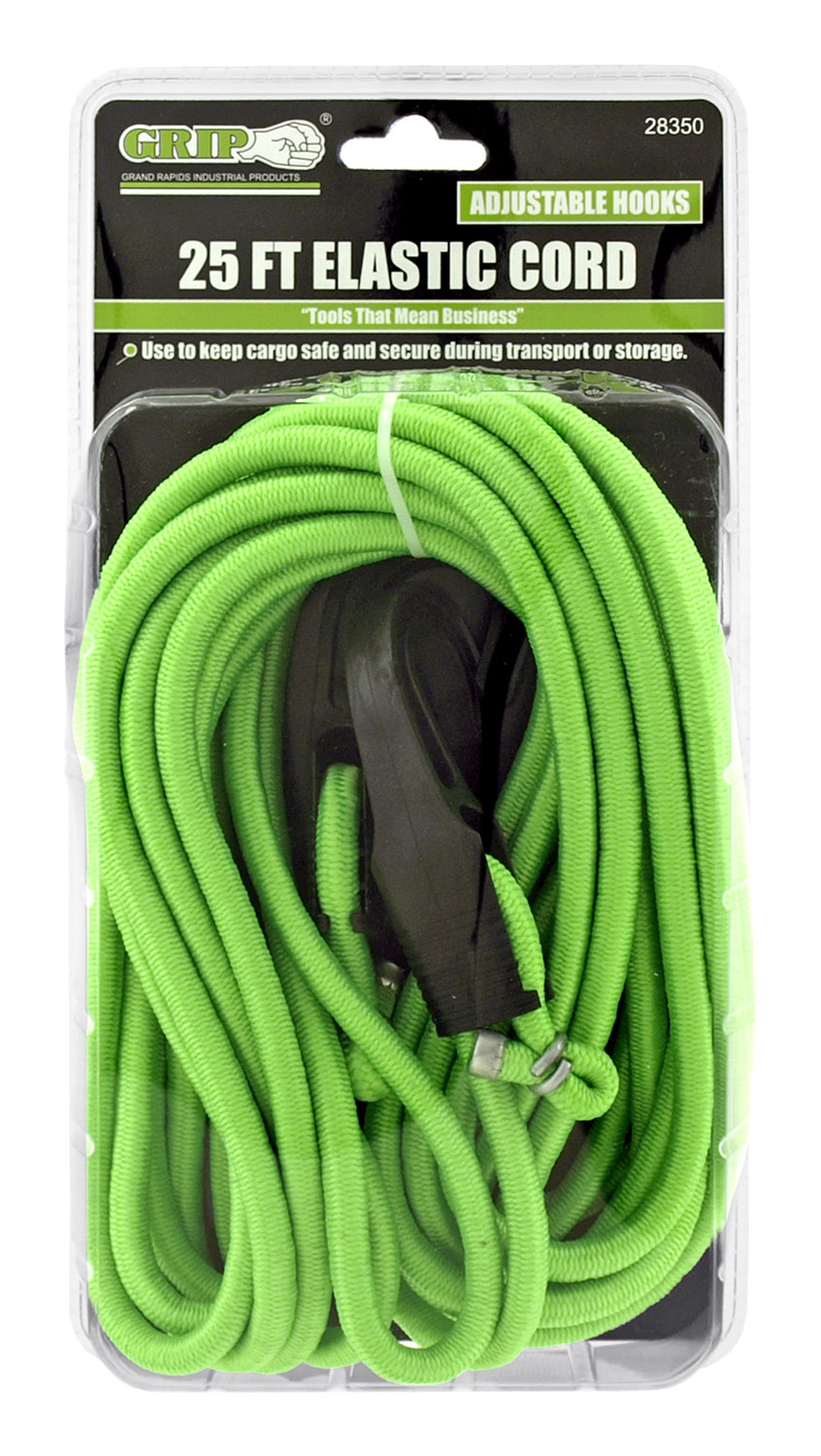 25' Elastic Bungee Cord with Adjustable Hooks - Comes in Assorted...