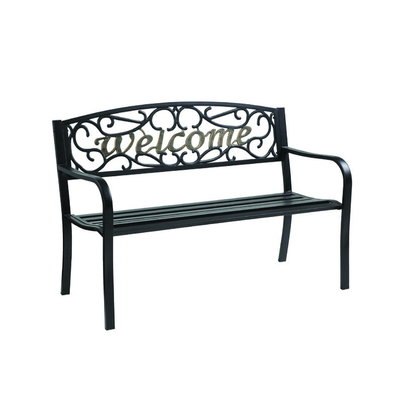 Welcome Bench Cast Iron