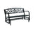 Bench Glider Steel Blk