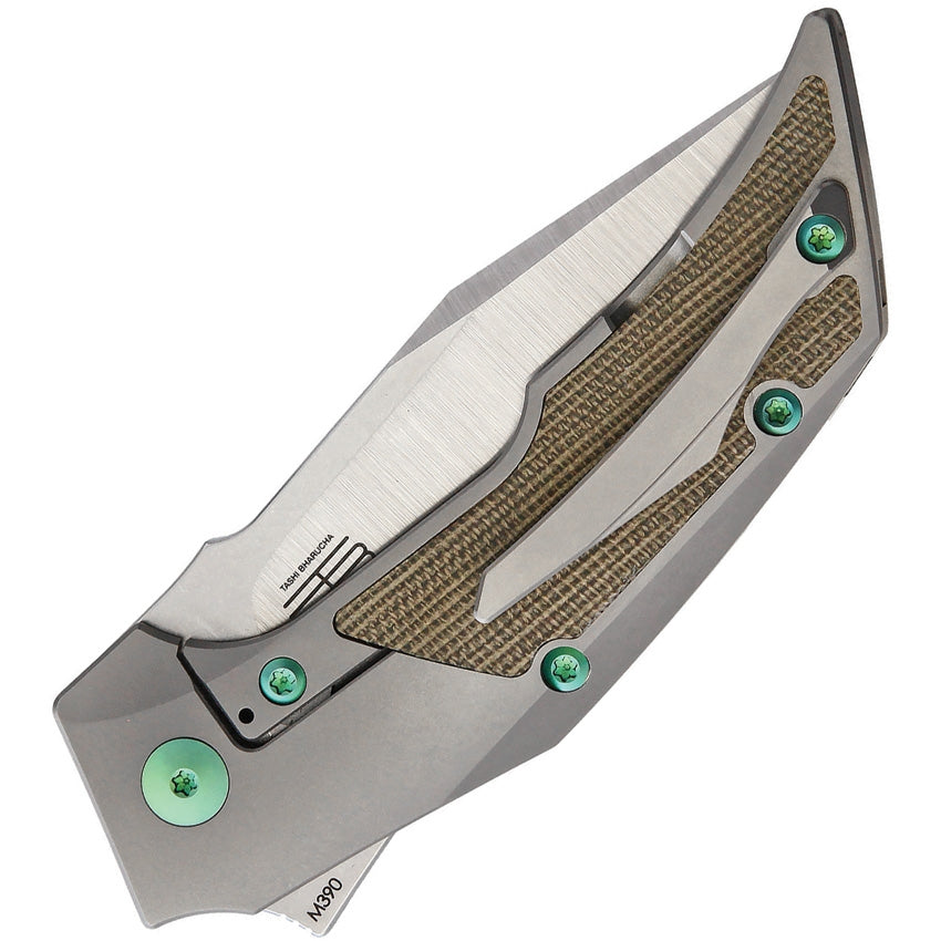 T3000 Framelock Micarta Green