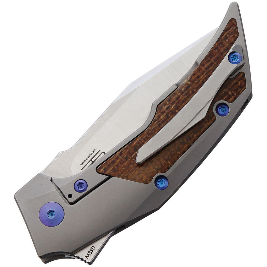 T3000 Framelock Micarta Blue