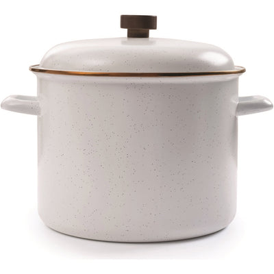 Enamel Stock Pot Eggshell