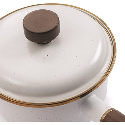 Enamel Saucepan Eggshell