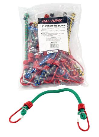 20-pc. 12" Color Bungee Tie Down