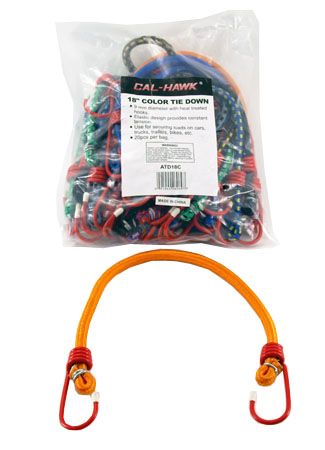 20-pc. 18" Color Bungee Tie Down