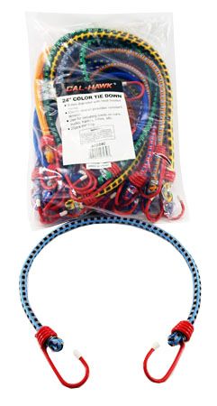 20-pc. 24" Color Bungee Tie Down