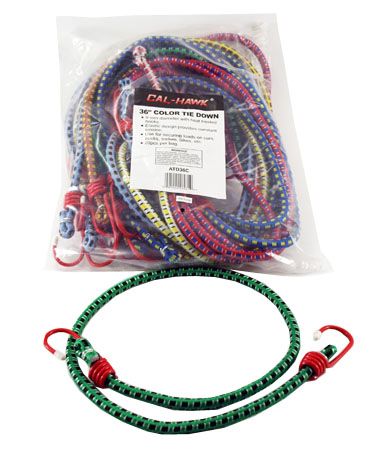 20-pc. 36" Color Bungee Tie Down